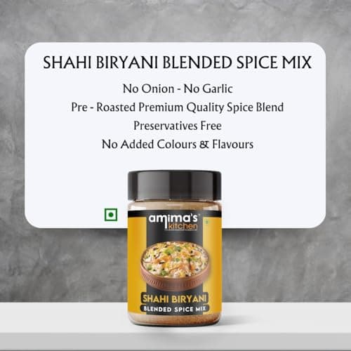 Amima's Kitchen Shahi Biryani Jain Spice Mix (No Onion No Garlic) – 100 Grams | Blended Spice Mix | For Healthy and Delicious Cooking | No Synthetic Flavour & Color | Ready Masala Powder — image 4