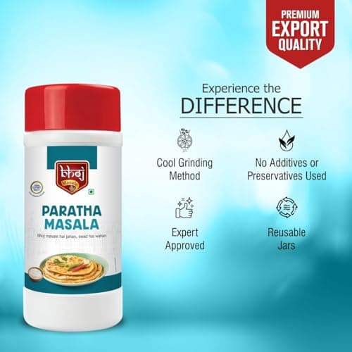 Bhoj Masale Paratha Masala Net 450GM Each (Pack Of 2) | Premium Artisanal Jain Spices with Rich & Strong Flavour | Ready to Use | No added colours | No Onion and No Garlic (Jain Friendly) — image 7