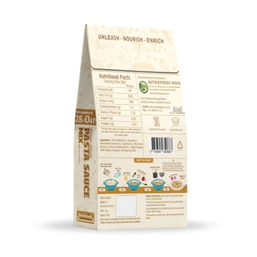 Nutriefoods Oats Pasta Sauce Mix, 180g, With 28% Oats and 10% Nuts and Seeds, No Additives — image 2