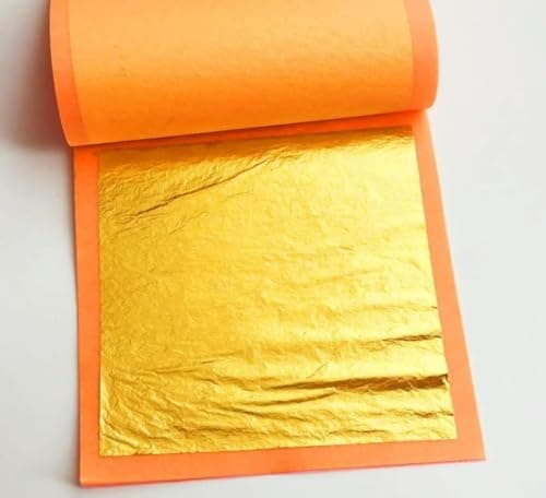 FGLC gold leaf 24k Edible pure gold leaves 6×4 king size 2pc gold vark for sweets,cake decoration,ice cream,serums,ayurvedic madicine,royals foods,Jain temple,face facial spa,nails, — image 8