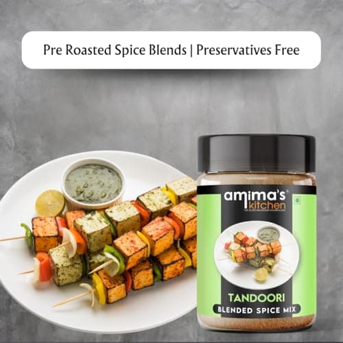 Amima's Kitchen Combo Of Veg. Biryani + Tandoori Jain Spice Mix (No Onion No Garlic) – 100 Grams (Pack of 2) | Blended Spice Mix | For Healthy and Delicious Cooking | No Synthetic Flavour & Color | Ready Masala Powder — image 6