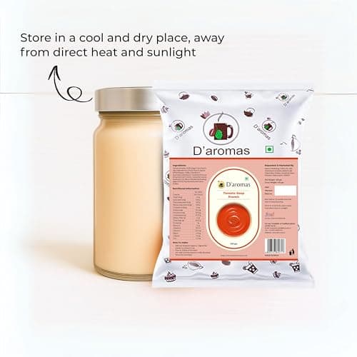 D'aromas Instant Jain Tomato Soup 10Kg, Instant Premix Powder With No Onion & No Garlic, Mix Powder, Veg Soup, No Artificial Flavour & Colour (Each 500gm) (Pack Of 20) — image 5