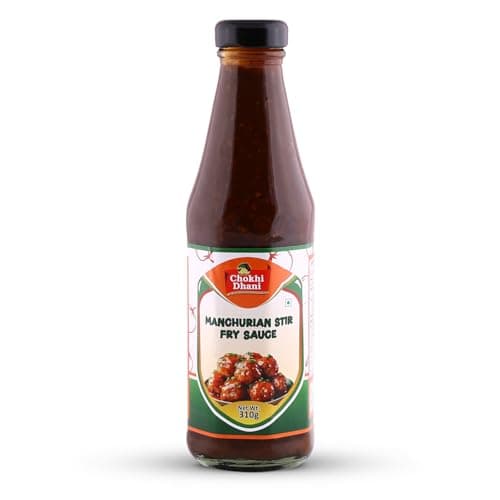 Chokhi Dhani Manchurian Sauce 310g | Indo Chinese Stir Fry Sauce | Cooking Sauce | Restaurant Style Manchurian Flavour