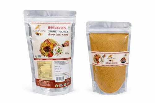 ANNPURNI Jeeravan Fruit Masala 100g | Special Fruit Masala Powder | Tangy & Spicy Chaat Masala for Fruits, Salads & Snacks | No Artificial Flavours, No Preservatives — image 3