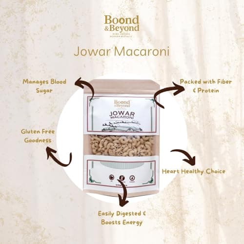 Boond & Beyond Jowar Macaroni | No Maida, Gluten Free Millet Pasta | High Fiber & Protein | Healthy Pasta for Kids & Weight Loss | Light Meal Option — image 6