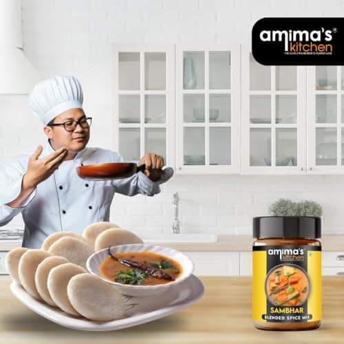 Amima's Kitchen Sambhar Jain Spice Mix (No Onion No Garlic) – 100 Grams | Blended Spice Mix | For Healthy and Delicious Cooking | No Synthetic Flavour & Color | Ready Masala Powder — image 5