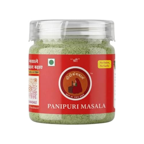 Didi Ke Masale Premium Panipuri Masala Powder | Pani Puri Golgappa Spice Mix | No Onion No Garlic | Tangy & Spicy Flavor | Street Style Taste | Hygienically Packed Jar