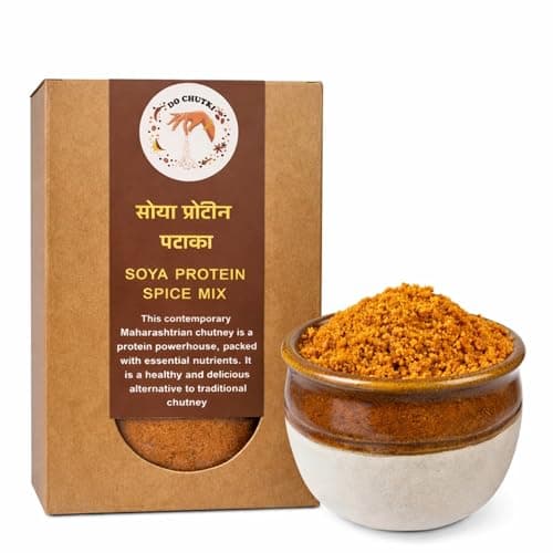 Do Chutki Soya Protein Pataka Chutney Powder 100g | Chutney Podi for Idli, Dosa & Rice | No Onion No Garlic | Zero Preservatives