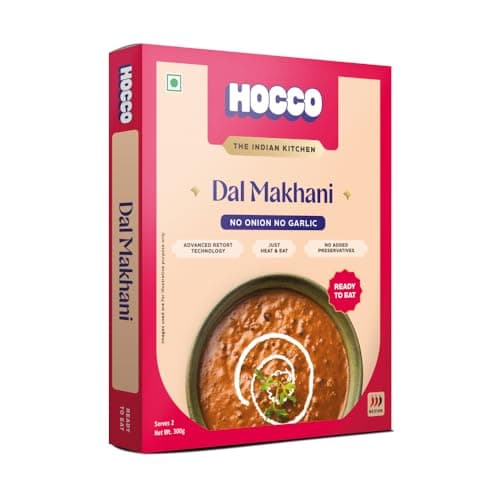 HOCCO Ready to Eat Jain Dal Makhani | Just Heat & Eat | Jain Instant Food | Ready to Cook | Just Add Hot Water & Meal Ready in 5 Mins | Microwaveable | Serves 2-300g Each (Pack of 3) — image 4