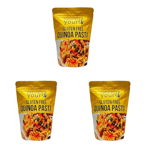 Naturally Yours Gluten Free Quinoa Pasta | 40% Quinoa | No Maida, No Onion No Garlic, Jain Friendly, Vegan, Preservative Free | High Protein & Antioxidants | Non-Sticky | 200g Pack of 9
