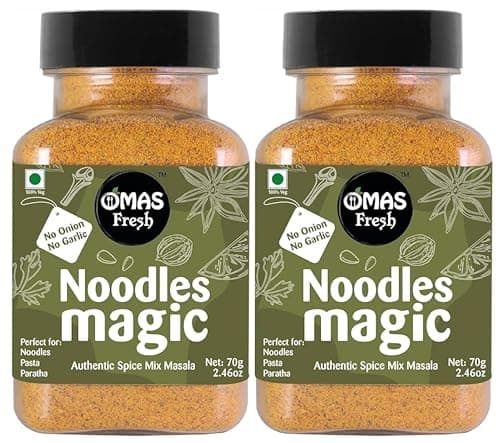Omas Fresh No Onion, No Garlic Noodles Magic Authentic Spice Mix Masala Powder 70G | Jain Masala Best for Making Noodles, Pasta, Paratha, Wrap, 0.068 Kg — image 7