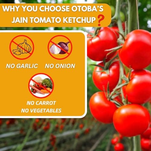 Otoba's Jain Tomato Ketchup (1kg)| Pure Tomato Sauce No Onion No Garlic No Other Vegetables in Bottle — image 4