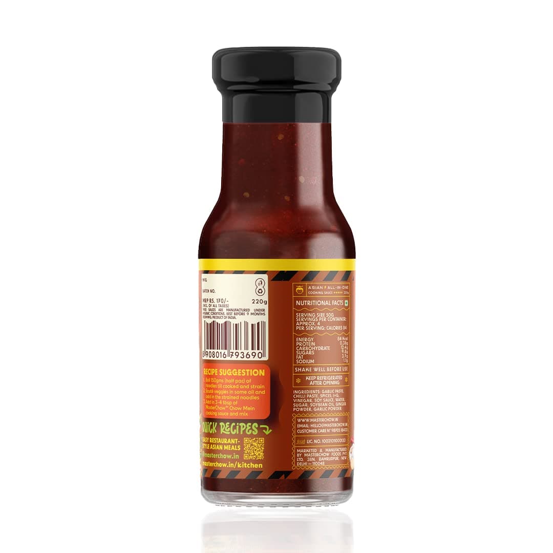 MasterChow Indo-Chinese Chowmein Sauce - Noodle Cooking Sauce | 220gms — image 3