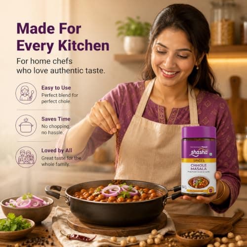 Shasha Chole Masala 100g - Spice Mix for Flavorful Chole - No Onion or Garlic - From the House of Pansari — image 6