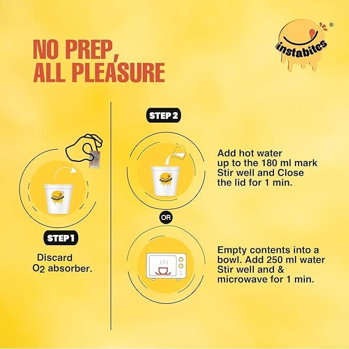 Instabites Ready to Eat Pongal 65g, No Added Preservatives and Ready to Eat in Minutes - Pack 3 — image 4