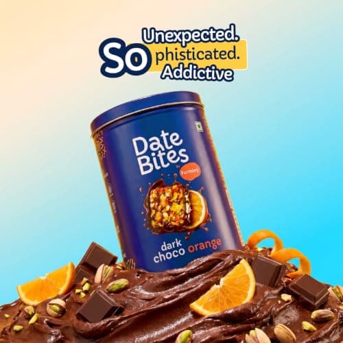 Farmley Dark Choco Orange Date Bites 200g I Dates Barfi Made with Dates,Cocoa Powder,Pista,Cashews,Almonds,Honey,Orange and Pure Ghee,Chocolate Flavoured Healthy Delicious Indian Sweets,No Added Sugar — image 7