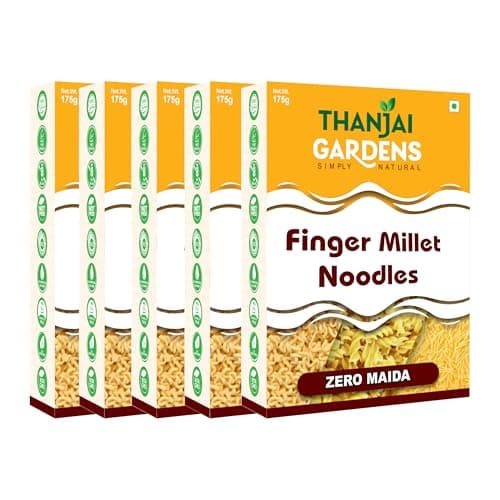 THANJAI GARDENS - SIMPLY NATURAL Finger Millet Noodles – Nutrient-Dense, Nutritious & rich-Fiber Instant Noodles | No Maida, No Preservatives No Artificial Color | 175 G Each | Pack of 2 — image 4