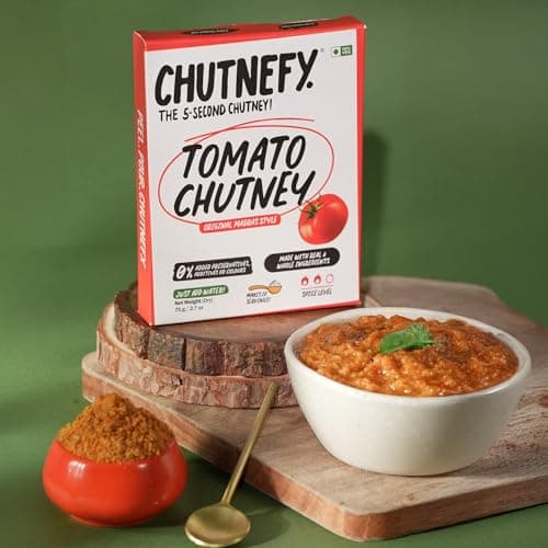 Chutnefy Tomato Chutney | 75g Freeze-Dried Instant Dry Mix | Just Add Water to make 10 servings (300g) | 0% Preservatives or Additives — image 7