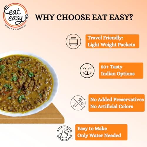 Eat Easy Ready to Eat Moong Masala 85g (Pack of 2) – Healthy Instant Moong Dal Snack, Spicy Vegetarian Meal, No Preservatives, Quick Indian Dish — image 4