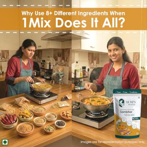 Mom's Mixes Sambhar Masala | Premix Masala | No Onion & Garlic | 100g — image 6