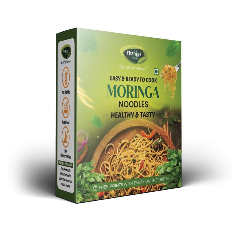 Thanjai Natural Moringa Noodles 180 Grams X 2 (No Maida Hakka Noodles, Not Fried, No MSG, Classic and Mild Millet Noodles No Preservatives, No Chemicals, No Artificial Extract) — image 6
