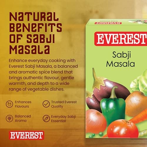 Everest Sabji Masala – 100g | Subtle, Aromatic Blend for Flavourful Vegetable Curries | Balanced Spice Mix for Everyday Indian Sabzi & Home Cooking — image 6