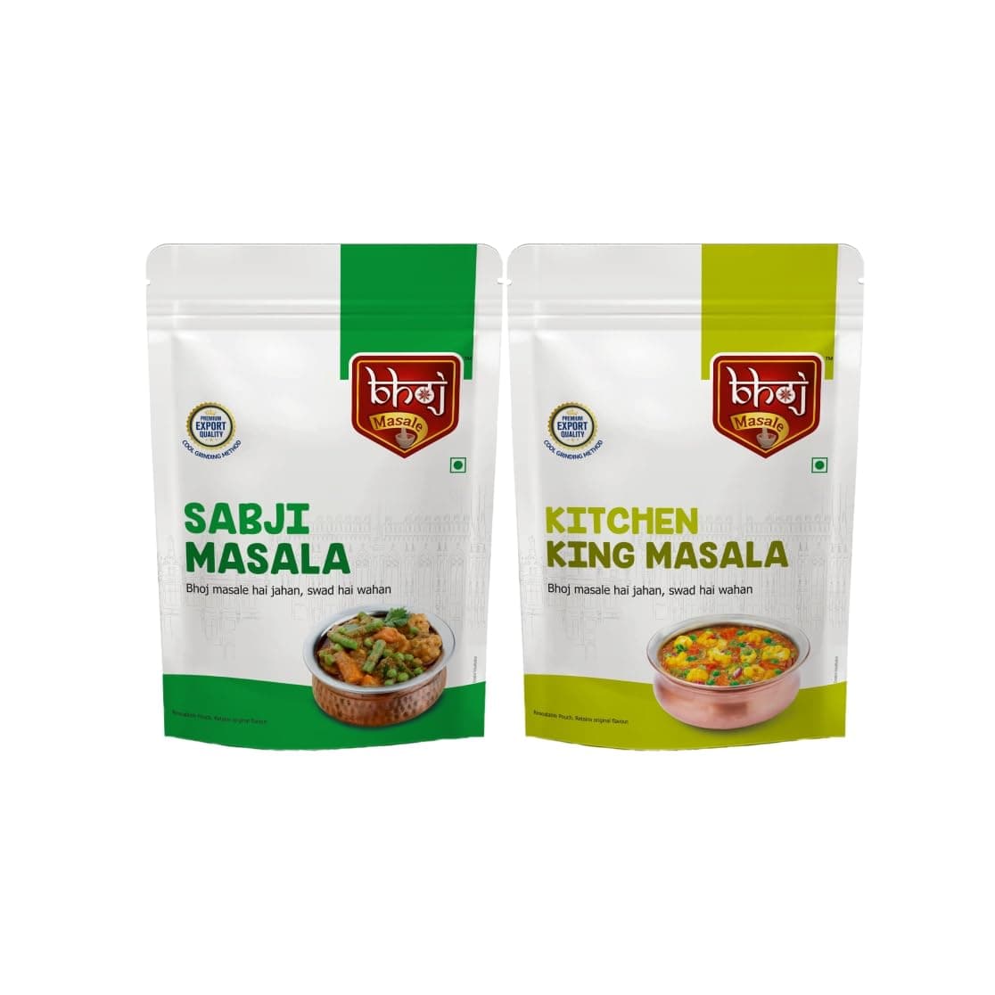 Bhoj Masale Sabji And Kitchen King Powder Combo Pack 200GM Each | Aromatic Spice for Flavorful Indian Cooking | For Flavorful Cooking | No Artificial Flavor Added. No Colour, No Preservatives, No Onion & No Garlic ( Jain Masala) — image 2