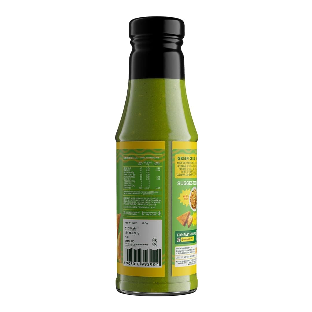 MasterChow Premium Green Chilli Sauce - 190g — image 8