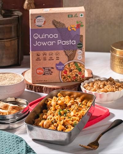 Organic Wisdom-Back to Roots Quinoa Jowar Macaroni, 180 g | Millet Pasta | No Maida | No MSG | No Refined Oil | High Protein & Fiber — image 4
