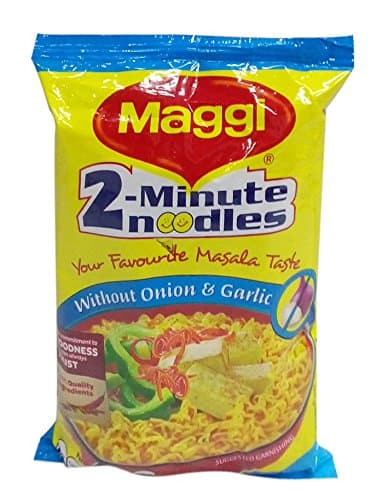 Maggi 2-Minute Noodles - No Onion and No Garlic, 70g Pouch