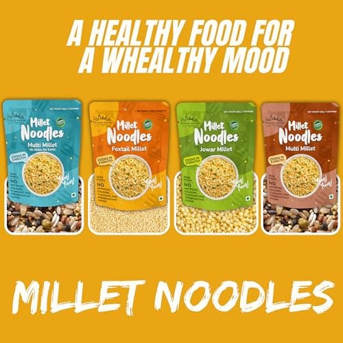 Bchef Jowar and Multi Millet Noodles | Zero Maida, No Artificial Colours, No Flavours & Preservative Added | 100% Vegan Noodles | Healthy Nutritional Food, (Combo Pack of 2,180g each) — image 6