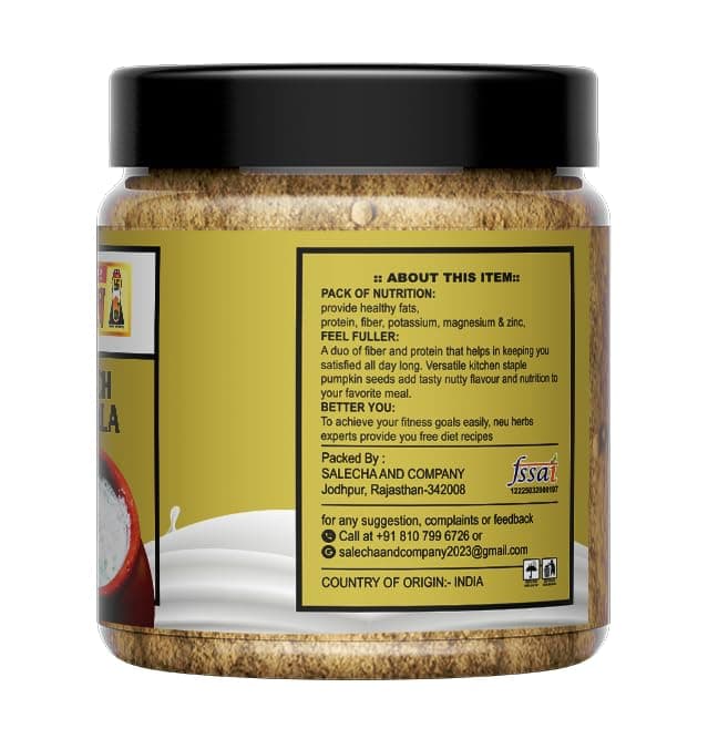 AADESHWAR JAIN Chaas Masala | Buttermilk Masala | Helpful for digestion | Ready to Sprinkle | Chhach Masala Powder (100g) — image 7