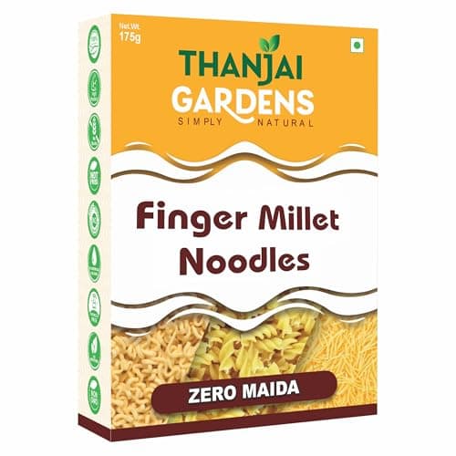 THANJAI GARDENS - SIMPLY NATURAL Finger Millet Noodles – Nutrient-Dense, Nutritious & rich-Fiber Instant Noodles | No Maida, No Preservatives No Artificial Color | 175 G Each | Pack of 2 — image 5