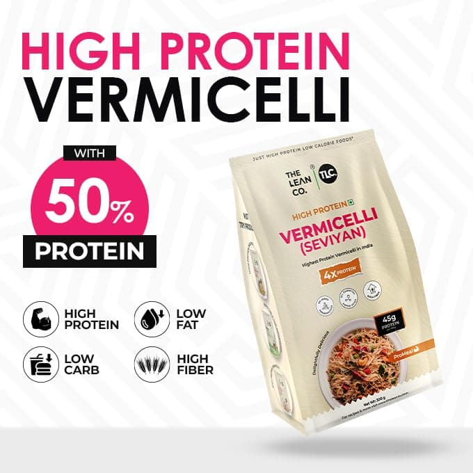 The Lean Co.® High Protein Vermicelli 300 g | 50% Protein, 2% Fat | Low Carb | Plant Based Vegan | Multigrain No Maida | Protein Rich(25 gm per serving) | No Preservatives, Additives or Colours — image 3
