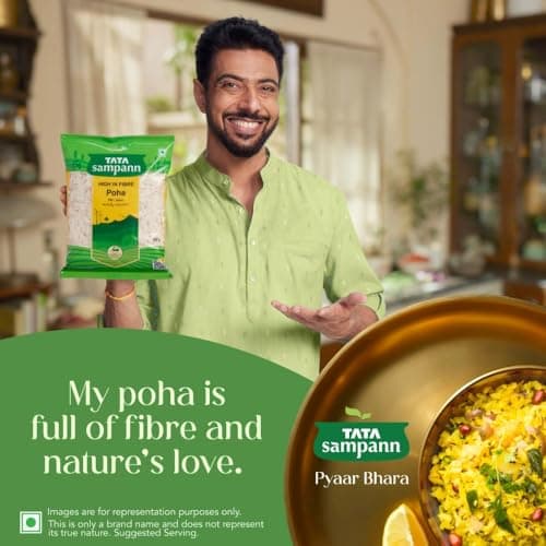 Tata Sampann, High in Fibre Poha, 500g — image 3