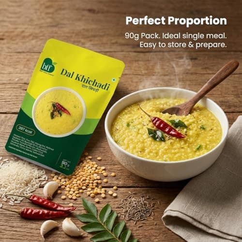 Instant Dal Khichadi | Pack of 4 (90g Each) | Quick & Tasty Traditional Meal | No Added Preservatives | Ideal for Busy Days — image 5