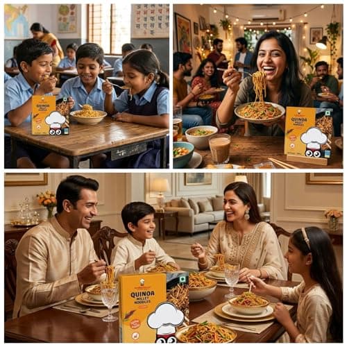 Healthy Master Quinoa Millet Noodles | 2 Pack x 200g | No Maida, No MSG | Not Fried | Ready to Cook | Vegan Noodles | Healthy Noodles for Kids & Adults — image 6