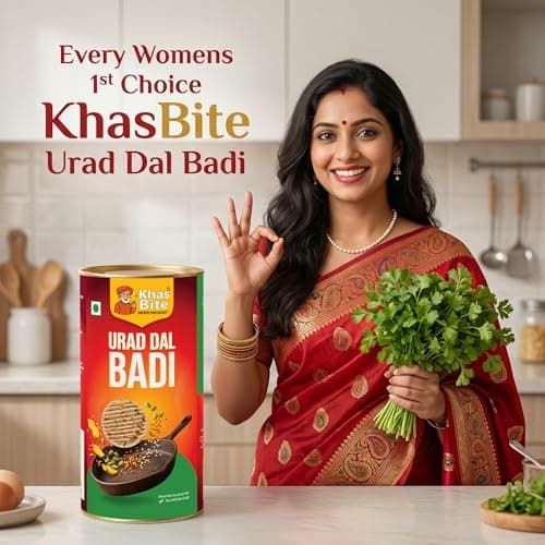 KhasBite Urad Dal Badi Traditional Indian Lentil Nuggets Made from Split Black Gram Ready to Cook Ingredient for Curry Sabzi Fry Cooking Pack in Sealed Tin Container Hygienic Packaging 150g Pack 2 — image 5