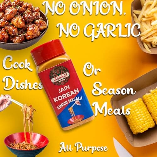 Ashwat Jain Korean Kimchi Masala - No Onion No Garlic - Multipurpose Seasoning for Popcorn, Pizza, Noodles, Ramen (90 gm) — image 3