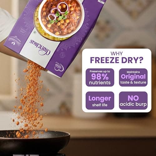 Chericious Ready to Eat Jain Chole | Freeze Dried-400 gm | No Onion No Garlic | Indian Street Food Style | Instant Heat & Eat Meal (Chole) — image 7