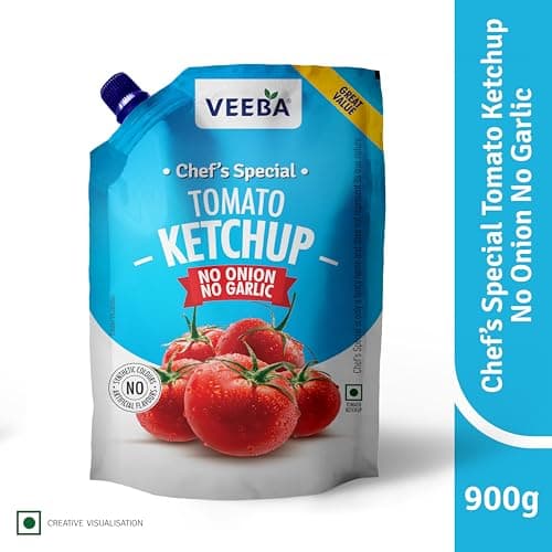 Veeba Chef's Special Tomato Ketchup No Onion No Garlic (900G) — image 4