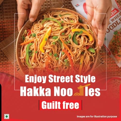 Ching’s Secret Whole Wheat Noodles 280g, No Maida, Air Dried/Not Fried, No Palm Oil, No MSG, High Fiber Atta Noodles (Serves 4) — image 7
