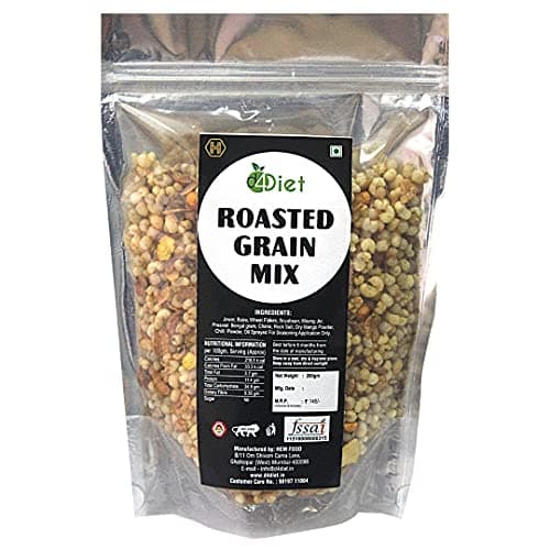 D4Diet Roasted 7- Grain Mix, 200g – Roasted Wheat Flakes, Moong Jor, Soya Bean, Jowar, Bajra, Chana, Pressed Bengal Gram/Healthy Namkeen/Roasted Namkeen — image 6