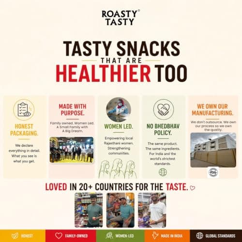 Roasty Tasty Falahari Mix Roasted Namkeen Snack 200G|Oil-Free Farari Chiwda|No Onion, No Garlic Farali Namkeen|Healthy Vrat Upwas Fast Namkeen|No Cholesterol No Transfat Healthy Snack For Fasting — image 5