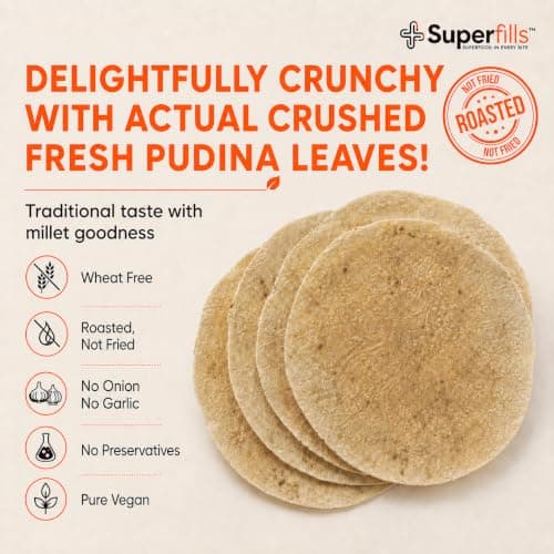 Superfills Pudina Khakhra 200g - Gluten-Free Healthy Khakra Snack — image 4