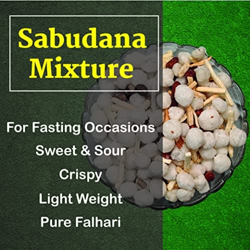 Santushti Namkeen Sabudana Mixture 350g | Sweet & Crunchy Falahari Snack Made in Groundnut Oil | Vrat Upwas Namkeen | Satvik Fast-Friendly Mixture | No Onion Garlic | Suitable for Fasting Days — image 2