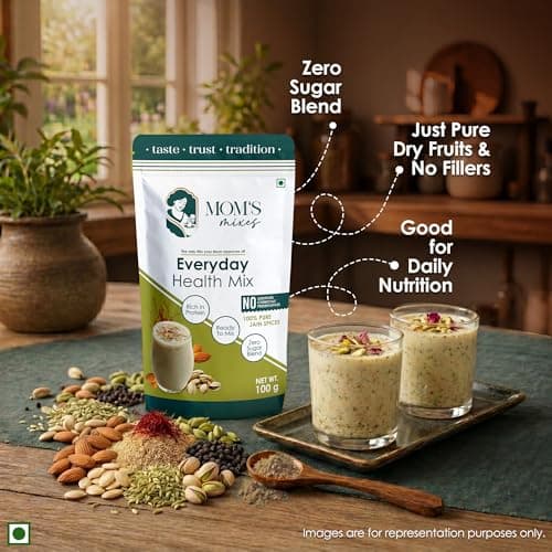Mom’s Mixes Everyday Combo | Pure Jain Spices | No Onion,No Garlic | No Chemical,No preservatives | Everyday Magic Mix (All-in-One Seasoning) + Everyday Health Mix (Protein-Rich, No Sugar Blend) | Healthy Blend |100 gm Each — image 5