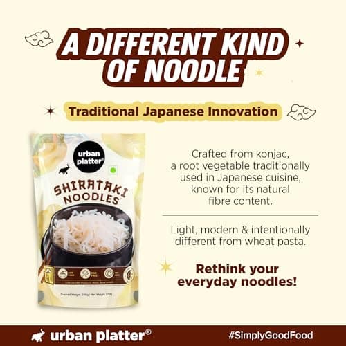 Urban Platter Shirataki Konjac Noodles, 270g (Fat-Free, Gluten-Free, Low Carb, Ready to Use) — image 8