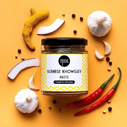 Wholespoon Khowsuey Paste (180gm) | All natural, Preservatives Free, Plant based | Make Restaurant Style Khow Suey in 10 mins