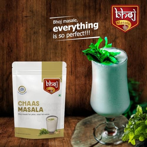Bhoj Masale Chaas Masala 200GM | Buttermilk Masala | Helpful for digestion | Indian Spice Masala | Zero Additives And Preservatives. No Colour, No Preservatives, No Onion & No Garlic (Jain Friendly) — image 6
